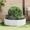 vidaXL Planter White 120 x 120 x 35 cm Steel