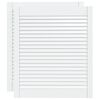 vidaXL Cabinet Doors Louvred Design 2 pcs White 69x59.4 cm Solid Wood Pine