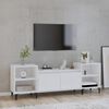 vidaXL TV Cabinet High Gloss White 160x35x55 cm Engineered Wood