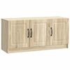vidaXL TV Cabinet Sonoma Oak 99 x 34.5 x 47 cm Engineered Wood