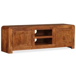 vidaXL TV Cabinet Solid Wood with Honey Finish 120x30x40 cm