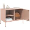 vidaXL TV Cabinets 2 pcs Pink 68x39x50.5 cm Steel