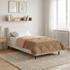 vidaXL Full Year Duvet Taupe 155 x 200 cm Microfiber and Teddy fleece