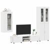 vidaXL TV Cabinet Set with Drawer with Shelf White Engineered Wood