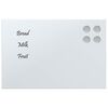 vidaXL Wall-mounted Magnetic Board White 40x30 cm Tempered Glass
