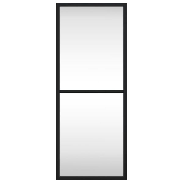 vidaXL Wall Mirror Black 20x50 cm Rectangle Iron