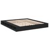 vidaXL Bed Frame without Mattress Black 180x200 cm Super King