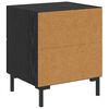 vidaXL Bedside Cabinet Black Oak 40 x 35 x 47.5 cm Engineered Wood