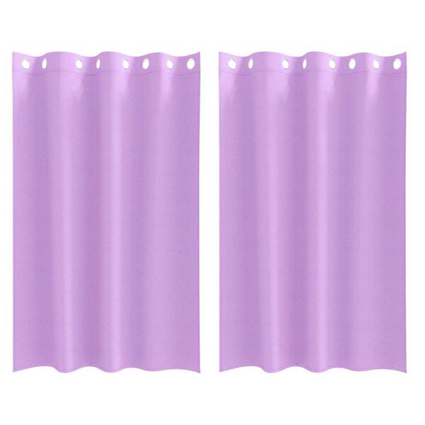 vidaXL Blackout Curtains with Rings 2 pcs Purple 175 x 140 cm