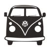 Homemania Wall Decoration Mini Van 32x36 cm Steel Black