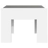 vidaXL Bedside Table with Infinity LED White 40x40x30 cm