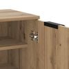 vidaXL Shoe Cabinet Artisian Oak 59x35x100.5 cm Engineered Wood