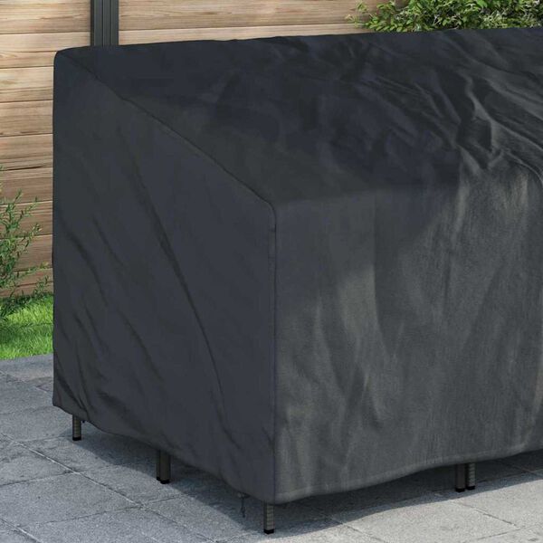 vidaXL Garden Bench Cover Black 200 x 100 x 89 cm 420D Oxford Fbric