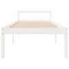 vidaXL Senior Bed without Mattress White 75x190cm Small Single