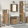 vidaXL Bathroom Furniture Set 4 pcs Artisan Oak Engineered Wood