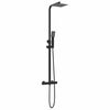 vidaXL Thermostatic Shower System Set Manual Brass and Stainless Steel