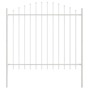 vidaXL Garden Fence White 170 x 165 cm Powder-Coated Steel