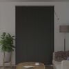 vidaXL Window Blind with Curtains Manual Black Aluminium