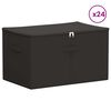 vidaXL Storage Box 24 pcs Anthracite 60 x 43 x 35 cm Non-woven fabric