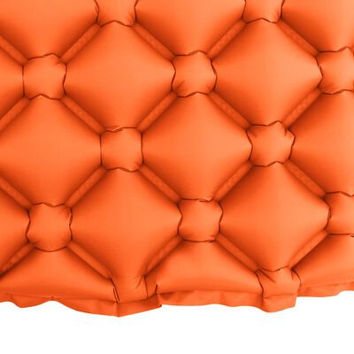 vidaXL Inflatable Air Mattress with Pillow 58x190 cm Orange