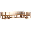 vidaXL Outdoor Sofa Set 8 pcs Natural Solid Acacia Wood