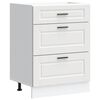 vidaXL Kitchen Base Cabinet "Porto" White Engineered Wood