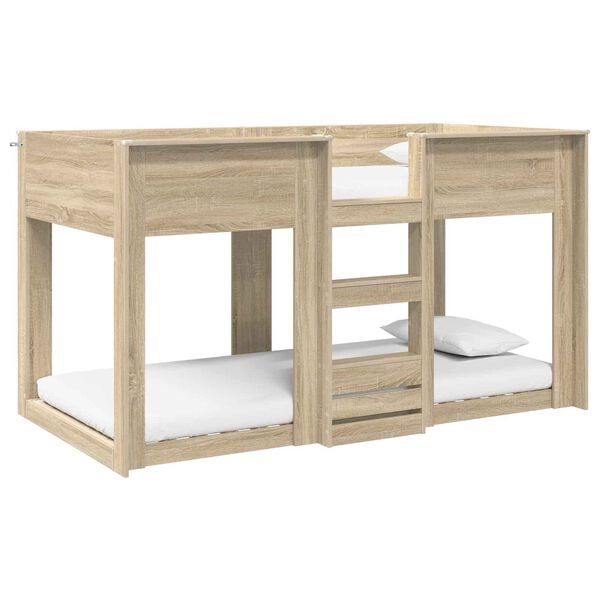 vidaXL Bunk Bed for Kids Sonoma Oak 90 x 200 cm Engineered Wood