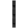 vidaXL Room Divider Bookcase 6-Tier Black 70x24x193 cm Engineered Wood