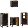 vidaXL Bathroom Furniture Set with Shelf 4 pcs Brown Solid Mango Wood