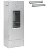 vidaXL Smoker Oven 3 pcs 44.5 x 29 x 110 cm Galvanised steel Silver