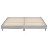 vidaXL Bed Frame without Mattress Grey Sonoma 120x200 cm Engineered Wood