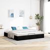 vidaXL Ottoman Bed Frame without Mattress Black Super King Fabric