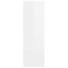 vidaXL Bathroom Cabinet with Door High Gloss White 79.5 x 49 x 156 cm