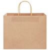 vidaXL Paper Bags 250 pcs with Handles Brown 32x22x24 cm