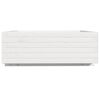vidaXL Garden Planter White 70x70x26.5 cm Solid Wood Pine