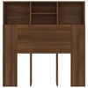 vidaXL Headboard Cabinet Brown Oak 100x19x103.5 cm