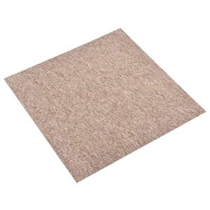 vidaXL Carpet 20 pcs Beige 50 x 50 cm 100% Polypropylene
