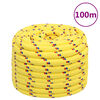 vidaXL Boat Rope Yellow 20 mm 100 m Polypropylene