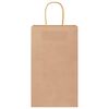 vidaXL Paper Bags 250 pcs with Handles Brown 21x11x36 cm