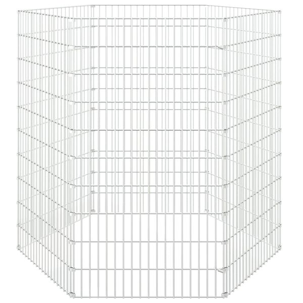 vidaXL Free Range Animal Enclosure 6-Panel 54x100 cm Galvanised Iron