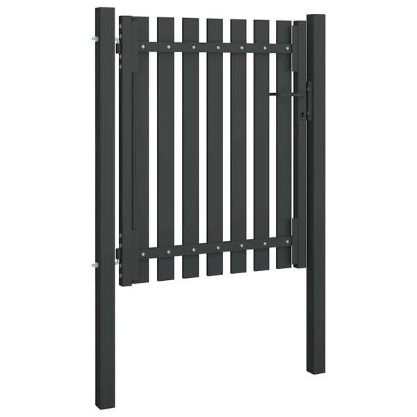 vidaXL Garden Fence Gate Steel 100x100 cm Anthracite