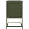 vidaXL Bedside Cabinets 2 pcs Olive Green 36x39x60.5 cm Steel