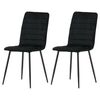 Venture Home Dining Chairs 2 pcs Windu Velvet Black