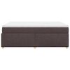vidaXL Box Spring Bed with Mattress Dark Brown 140x200 cm Fabric