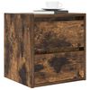 vidaXL Wall-mounted Bedside Cabinet Smoked Oak 38x34x40 cm