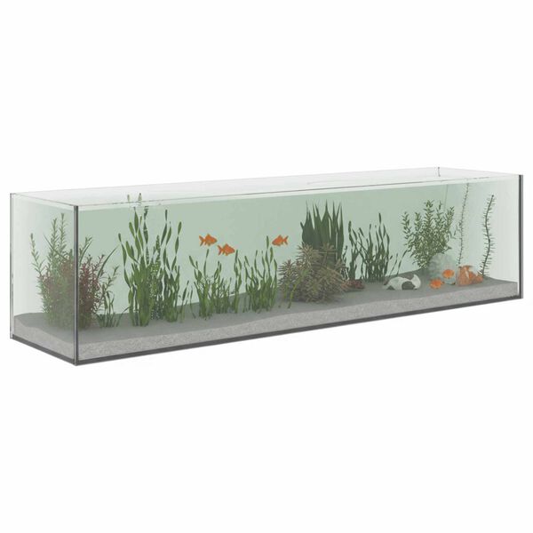 vidaXL Aquarium with Storage Transparent 80 x 20 x 20 cm Glass