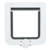 TRIXIE 4-Way Cat Flap Door with 2 Tunnels White