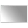 vidaXL LED Bathroom Mirror Transparent 60 x 40 cm Tempered Glass