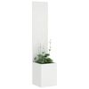 vidaXL Garden Privacy Screen White 32 x 140 cm Cold-rolled steel
