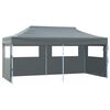 vidaXL Party Tent Folding Anthracite 291 x 580 x 315 cm Oxford Fabric